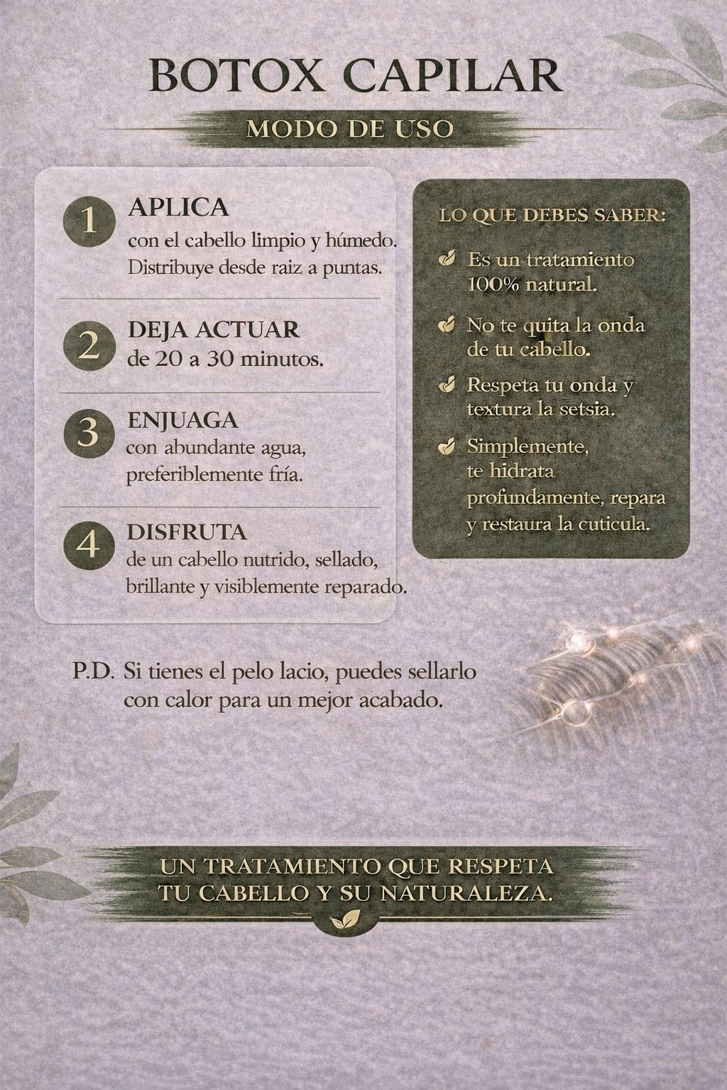Botox Capilar Natrural