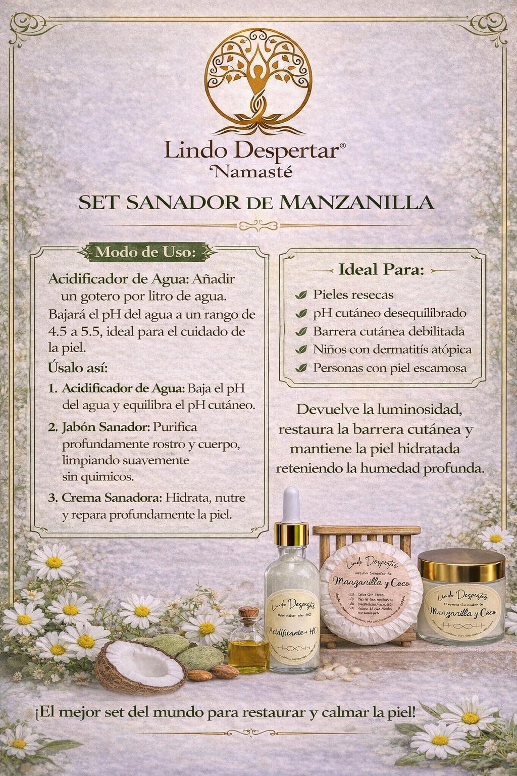Set Sanador de Manzanilla